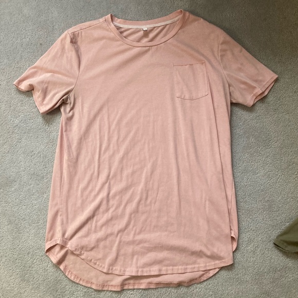 ZAFUL (3) Solid Chest Pocket High Low T-shirt - L - Picture 4 of 12